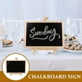thumbnail image 3 of IBASETOY Black Wooden Desktop Chalkboard Sign with Stand for Daily Use and Message Display, 3 of 5