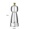 thumbnail image 4 of Shoreew Pepper Grinder Transparent Thickness Adjustable 6/8 Inches Handheld Manual Spice Masher Salt Shaker Kitchen Gadget, 4 of 7