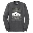 thumbnail image 2 of Wild Bobby,Daddy and Daughter Always Heart to Heart Daddys Girl Father Gift, Father's Day, Men Long Sleeve Shirt, Heather Black, Small, 2 of 3