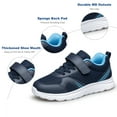 thumbnail image 4 of vibdiv Kids Lightweight Sports Shoes Running Sneakers for Boys and Girls Navy Blue Size 13.5, 4 of 5