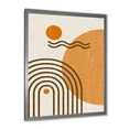 thumbnail image 2 of Designart 'Abstract Rainbow Moon and Sun In Earth Tones II' Modern Framed Art Print, 2 of 4