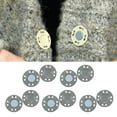 thumbnail image 1 of 10 pares de botones magnéticos de 0.79 "broches de de aleación para punto, acolchar, coser, pantalones, cierre de chaqueta para , gris perfecl Broches de botones a presión, 1 of 8