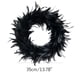 thumbnail image 2 of Clearance! Halloween Home Decor! Door Wreath Black Feather Flower Wreath Wall Door Hanging Festival Party Decor Decorations Buy 2 Get 3, 2 of 4