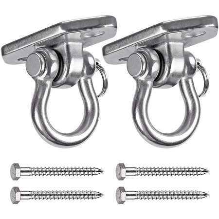 Lot De 2 Crochets De Plafond En Acier Inoxydable - Support Mural Robuste Pour Pots De Fleurs Et Mangeoires