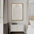 thumbnail image 3 of IDEA4WALL Framed Canvas Print Man in the Arena' Speech Inspirational Quote Illustrations Wall Art Contemporary Relax/Calm Artwork for Living Room, Bedroom, Office - 24"x36" NATURAL, 3 of 5