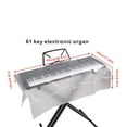 thumbnail image 2 of BLEEUS 61Keys Transparent Frosted Piano Cover Waterproof Digital Piano Cover (61 Keys) Musical Instruments Supplies (61 keys), 2 of 10