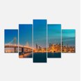 thumbnail image 2 of Skyline de San Francisco la Nuit - Grande Impression sur Toile, 2 of 3