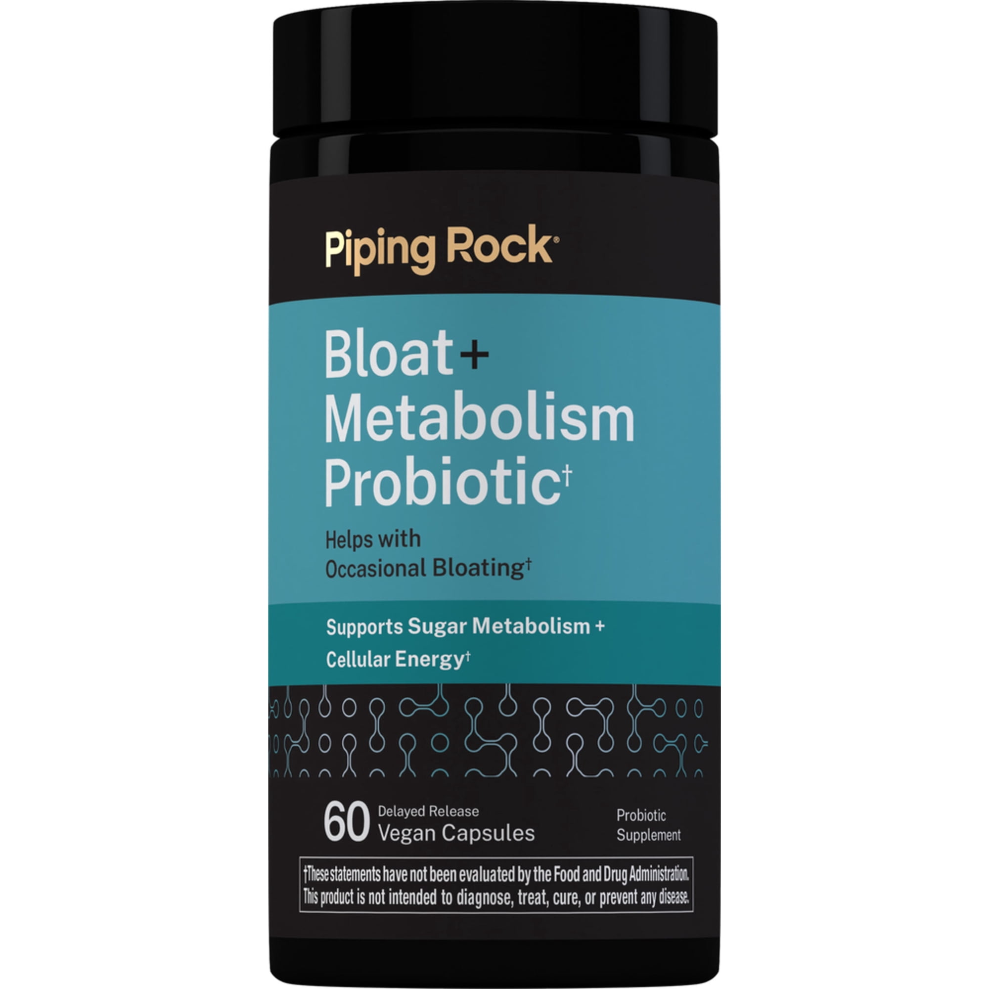 Bloat and Metabolism Probiotic | 90 Capsules | 14 Strain Probiotic Blend for Men and Women | by Piping Rock
