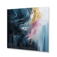 thumbnail image 2 of Designart "Exploring The Unseen Pink and Blue I" Modern Geometric Metal Wall Decor, 2 of 5