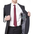 thumbnail image 4 of Loriano Lucciani Men's LCN18 Slim Fit Suit - Navy Check - 46R, 4 of 5
