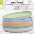 thumbnail image 4 of Gseagtia 6 Pack Plastic Plates Reusable  Unbreakable Eco-Friendly Lightweight Wheat Straw Plates, Salad Plates, Camping Plates, Dinner Plates, Dishwasher & Microwave Safe, 4 of 5
