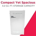 thumbnail image 3 of Frigidaire 3.2 cu. ft. Retro Mini Fridge with Side Bottle Opener, White, 3 of 11