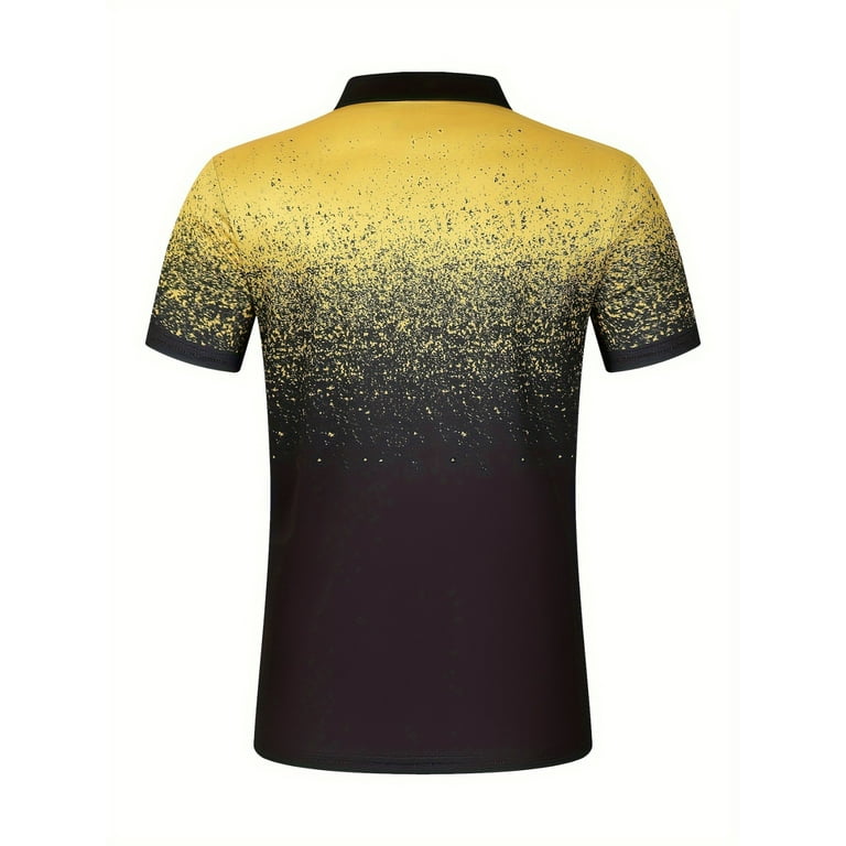 WXLWZYWL Men's Quarter Zip Golf Polo Shirts Plus Size Short Sleeve