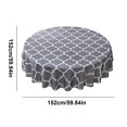 thumbnail image 3 of Round Plastic Table Cloth Vinyl Tablecloth For Round Tables Wipeable Spillproof For Dining Camping Indoor And Outdoor, 3 of 8