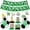 C, variant on Football Birthday Party Decorations Kit, Soccer Themed Birthday Supplies for Kids Ages 3-12 with Banner Tablecloth Balloons, Green White Sports Party Decor for Indoor Outdoor Team Celebrations