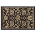 thumbnail image 3 of Sensation Traditional 2' x 3' Black and Gold Polypropylene Indoor Area Rug, 3 of 8