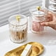 thumbnail image 5 of Organizador de Hisopos de Plástico Transparente con Tapa | Porta Brochas de Maquillaje y Contenedor para Cosméticos | Portalápices Impermeable para Escritorio, Baño y Oficina | Diseño Cilíndrico Dura, 5 of 6