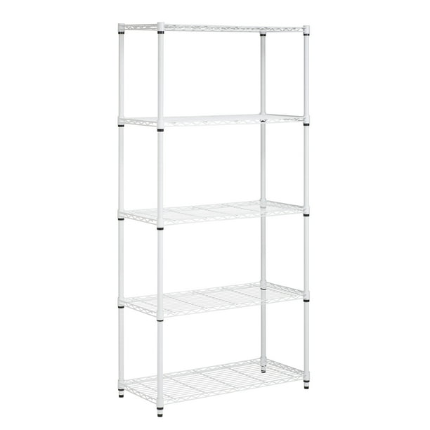 HoneyCanDo 5Tier HeavyDuty Adjustable Shelving Unit With 350lb