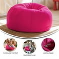 thumbnail image 4 of Flash Furniture Dillon Small Solid Hot Pink Refillable Bean Bag Chair for Kids and Teens, 4 of 12
