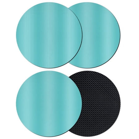 Teal Ombre Striped Coasters Set of 4 Absorbent Coasters for Drinks Turquoise Line Stripes Farmhouse Coaster for Desk Coffee Table Protection Home Decor House Warming Gifts 4