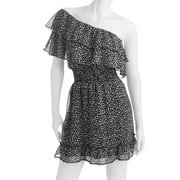 Angle View: ONLINE Juniors Floral One Shoulder Woven Dress