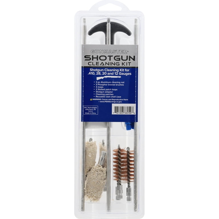 Gunmaster 14 Piece Universal Shotgun Cleaning Kit in Reusable Case
