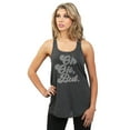 thumbnail image 2 of Oh Ok, But. Women's Fashion Sleeveless Flowy Racerback Tank Top Charcoal Grey X-Large, 2 of 5