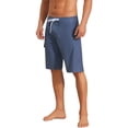 thumbnail image 4 of INSPIRE CHIC Men's Summer Colorblock Shorts Drawstring Beach Shorts with Side Pocket 28 Gray Blue, 4 of 4