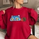 thumbnail image 4 of Pop cazadora para niña Hunters Printed Anime Print Long-Sleeved Sweatshirt （Red）, 4 of 4