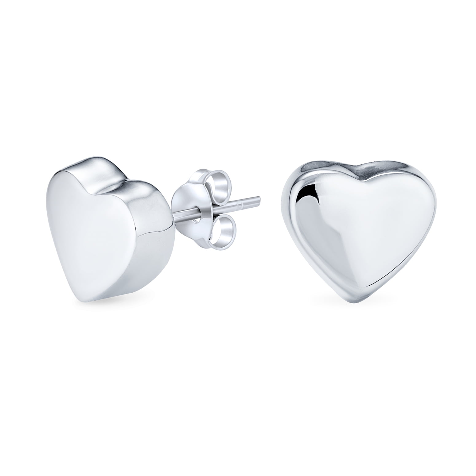 Details about   .925 Sterling Silver 8 MM Children's Heart Post Studs Earrings MSRP $36 