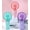 rose lake green, variant on Janrevotw Portable Small Fan Rose Basketball Multi-Color Cartoon Outdoor Electric Fan Kids Student Fan Handheld Fan Usb Charging Personal Fan Fan Mini Handheld Fan