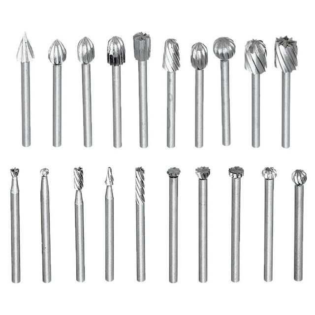 Brocas de enrutador Sunnimix 20 piezas acero 3 mm Fresa