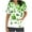 AH-White, variant on St Patrick's Day Scrub Tops for Women Short Sleeve V-Neck Printed Scrubs Top Holiday Medical Nursing Uniforms Going Out Outfits Mint Green S Todays Sales