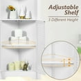 thumbnail image 6 of Gymax Bathroom Corner Floor Cabinet Tall Bathroom Storage Cabinet w/ Shelves, 6 of 10