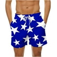 thumbnail image 2 of guisaled Mens Swim Suit Trunks American Flag Swimming Trunks for Men Quick Dry Elastic Waisted Swim Shorts Lightweight Vacation Holiday Board Shorts, 2 of 6