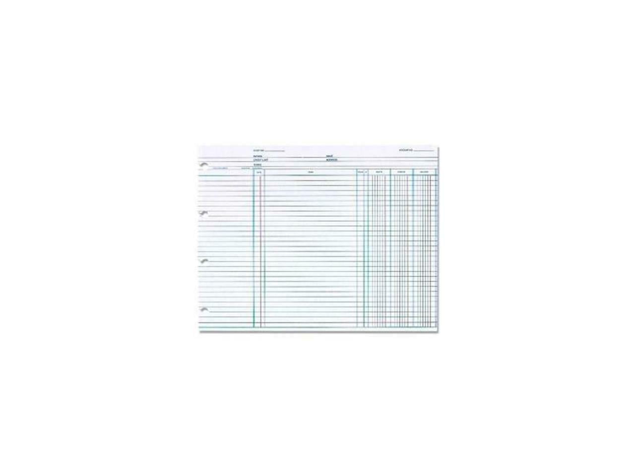 Wilson Jones Balance Ledger Columnar Sheetn7 50 X 10 37 Sheet Size