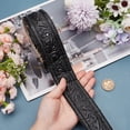 thumbnail image 3 of PVC Foam 3D Self-Adhesive Waterproof Wallpaper Border Lines Skirting Stickers Wall Trim for Living Room Home Office Hotel DIY Decoration Black 4.5cm 2.3m/roll 1 roll/pc 4pcs/set, 3 of 6