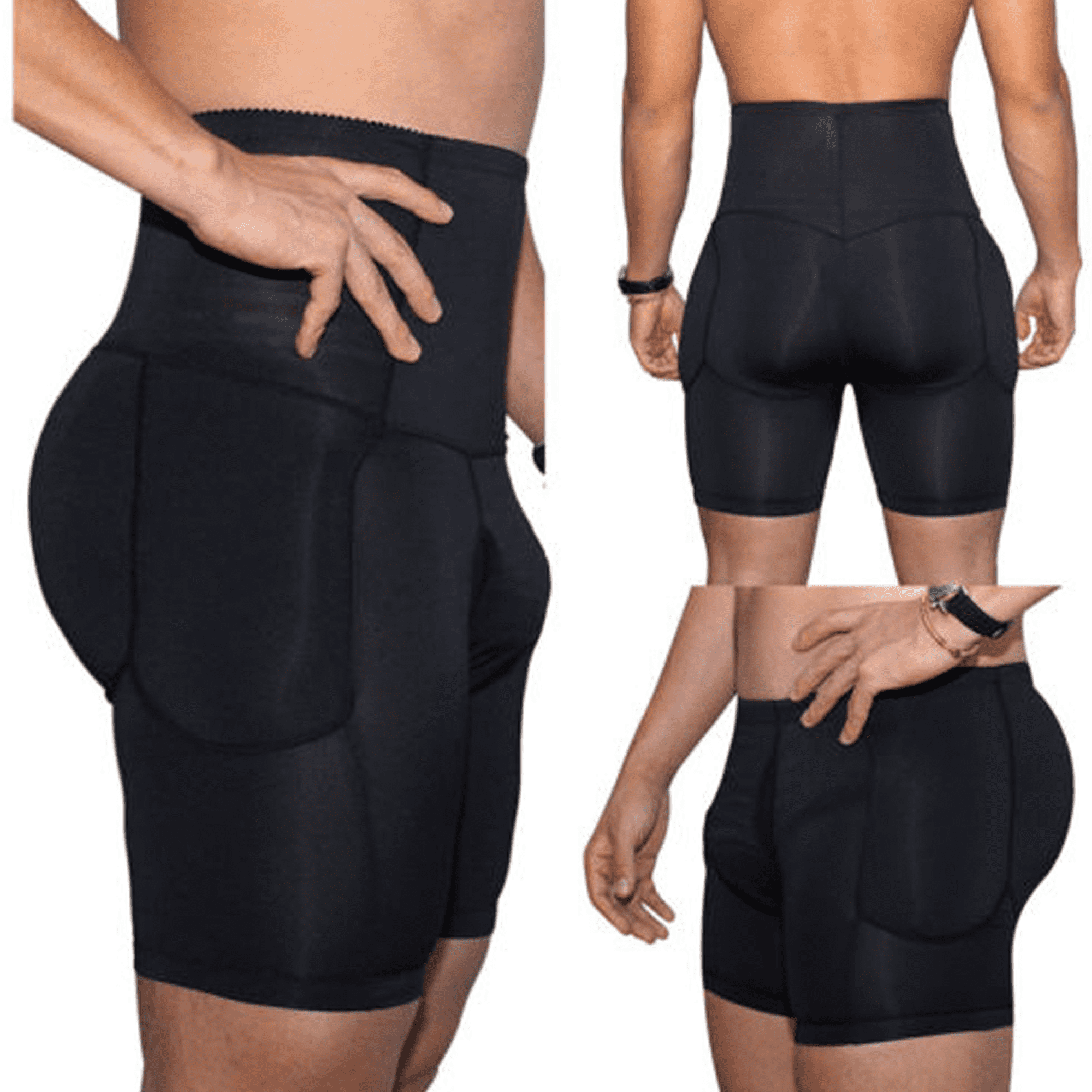 Bagilaanoe - Men Shapewear Underwear Boxer Padded Butt Booster Enhancer ...