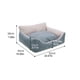 thumbnail image 3 of Cama De Invierno Para Mascotas, Lavable A Máquina, Rectangular, Suave Y Lo Suficientemente Gruesa, Sofá Cama Transpirable Para Mascotas, Cama Antideslizante Para Cachorros Scienceny PT002262-00, 3 of 6