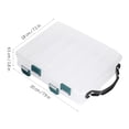 thumbnail image 4 of Cajas para Se?uelos, Doble Cara A Prueba de Agua Visible de Plástico Claro Pesca Se?uelos de Pesca Cebos Ganchos Accesorios de Pesca Caja de Almacenamiento de Accesorios Contenedor(10 ranuras) Ecomeon no, 4 of 5