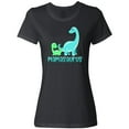 thumbnail image 3 of Inktastic Mamasaurus with Cute Brontosaurus Family Women's T-Shirt, 3 of 5