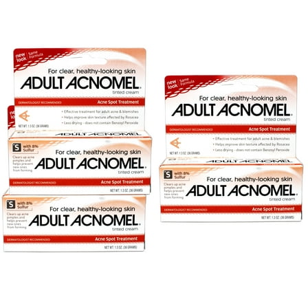 Acnomel Adult Acne Spot Treatment Tinted Cream, 1.3 Oz - 3 Pack