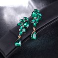thumbnail image 3 of Yesbay 1 Pair Elegant Shining Faux Glass Dangle Earrings Women Exquisite Long Earrings Jewelry Gift, 3 of 8