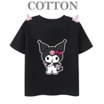 thumbnail image 4 of Camiseta de algodón Kuromi para niños, camiseta informal de verano de manga corta con estampado de anime My Melody Sanrio Kawaii, regalo para niño y niña, 4 of 5