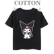 thumbnail image 4 of Camiseta de algodón Kuromi para niños, camiseta informal de verano de manga corta con estampado de anime My Melody Sanrio Kawaii, regalo para niño y niña, 4 of 5