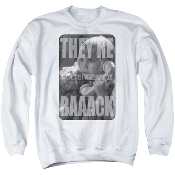 Poltergeist Ii Logo Adult Crewneck Sweatshirt White