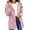 Pink, variant on Girls' Jacket,Kids Mid-Length Slightly Waterproof Windproof Solid Color Hooded Coat