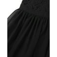 thumbnail image 6 of renvena Girls Halter Lace Chiffon Wedding Bridesmaid Dress Princess Junior Formal Party Prom Black 14, 6 of 7
