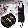 thumbnail image 2 of Tool Bags Roll Pouches Storage Bag for Hanging Tools Shoulder Bag Satchel Organizer Bucket 5 Zipped Pockets, 2 of 4