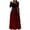 Red, variant on Dresses for Women Long Sleeve Fall Round-Neck Solid Colorful Long Dresses Pink S